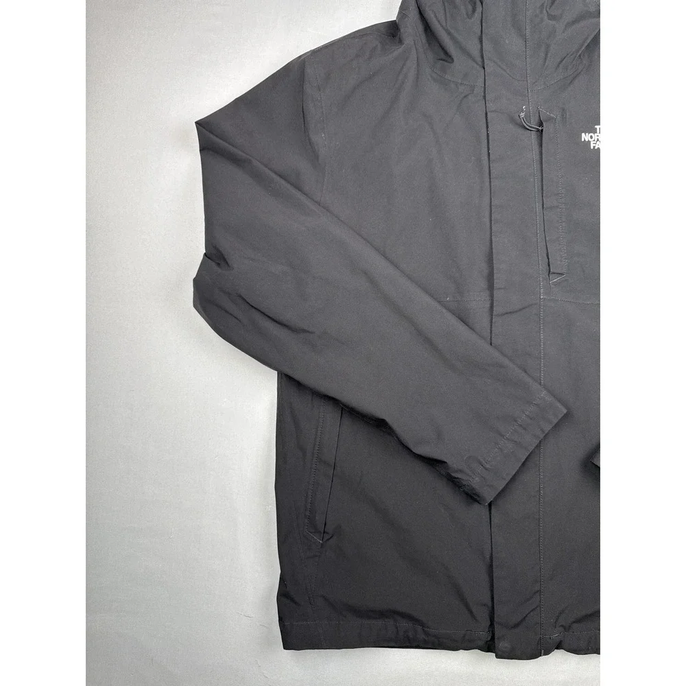 North Face Active Stretch Rain Shell Dryvent Waterproof Hoodie Jacket Black